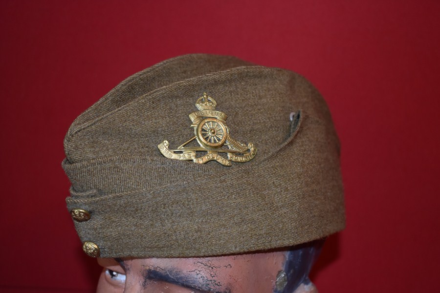 WW2 ARTILLERY OFFICERS SIDE CAP-SOLD