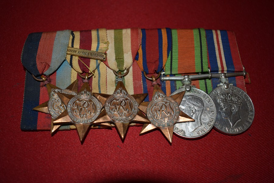 WW2 BRITISH 6 MEDAL GROUP-SOLD