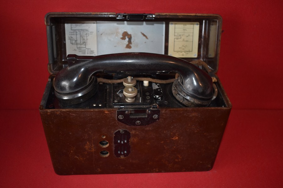 WW2 GERMAN FIELD TELEPHONE-SOLD