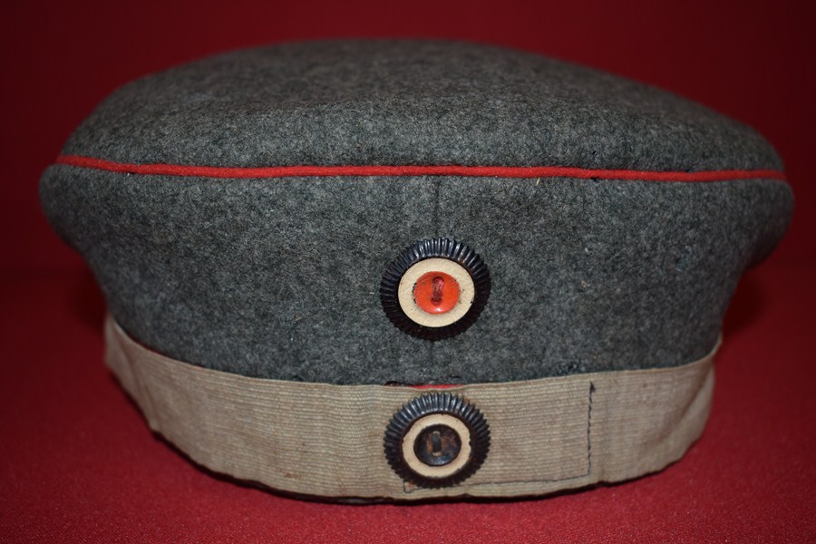 WW1 GERMAN SOLDIERS PORK PIE HAT.-SOLD