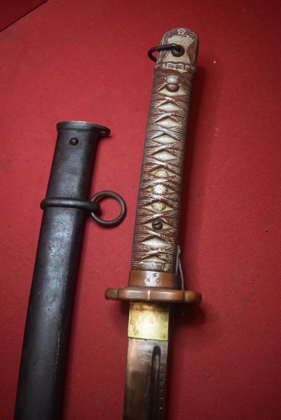 WW2 JAPANESE NCO SAMURAI SWORD WITH MATCHING NUMBERS-SOLD