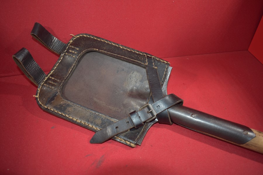 WW2 GERMAN ENTRENCHING TOOL AND COVER-SOLD