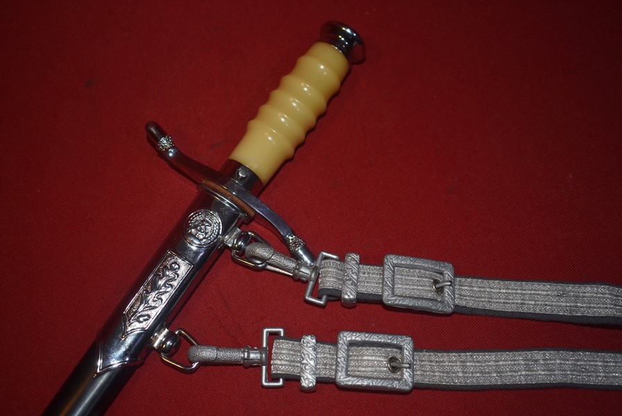 COLD WAR EAST GERMAN OFFICERS DAGGER WITH HANGERS-SOLD