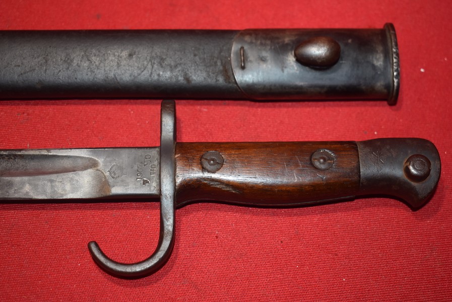 WW1 AUSTRALIAN ISSUED HOOKED QUILLON 303 BAYONET-SOLD