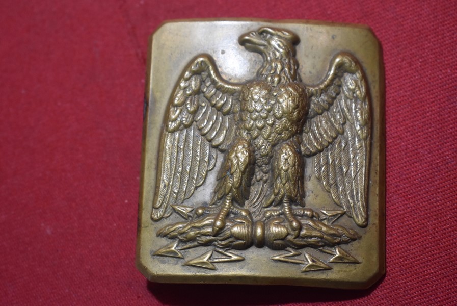 A FRENCH SECOND EMPIRE NAPOLEON III BELT BUCKLE-SOLD