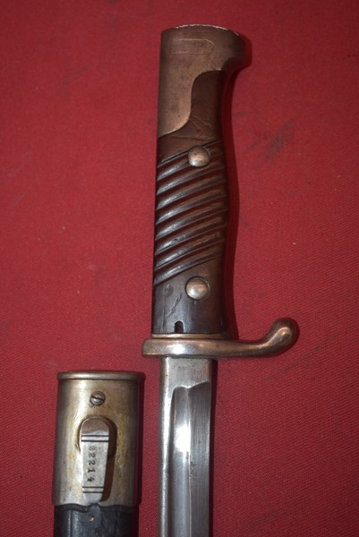 GERMAN 1898 PATTERN BAYONET WITH SCABBARD-SOLD