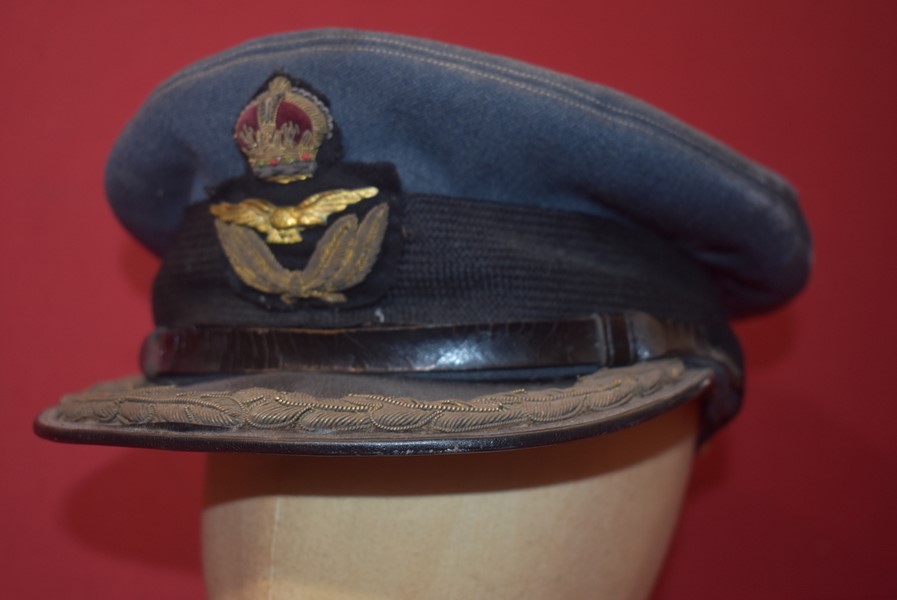 WW2 RAF GROUP CAPTAINS PEAK HAT-SOLD