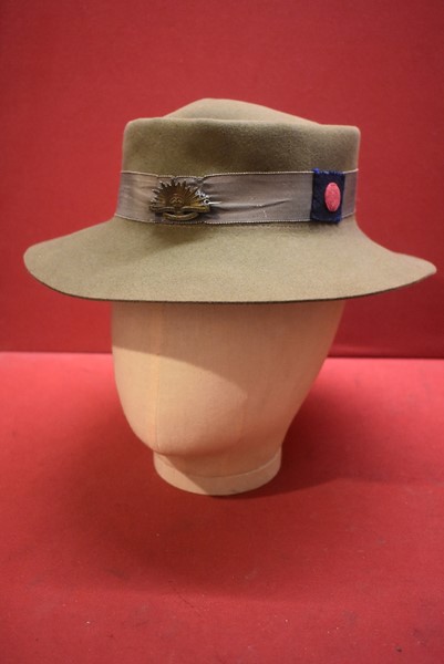 WW2 AUSTRALIAN WOMENS ARMY SERVICE (AWAS) HAT DATED 1943-SOLD