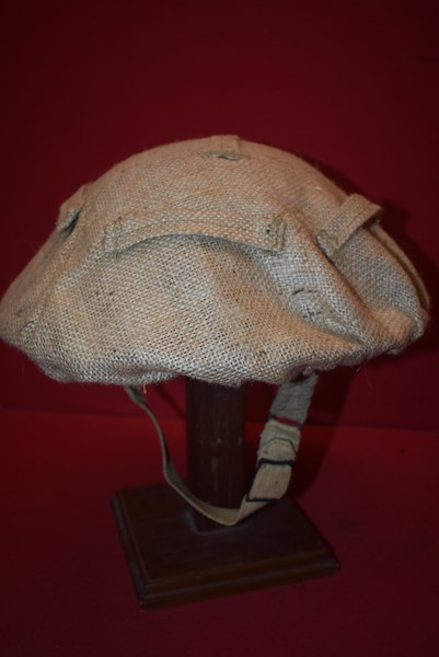 WW2 BRITISH/COMMONWEALTH ARMY TOMMY HELMET HESSIAN HELMET COVER-SOLD