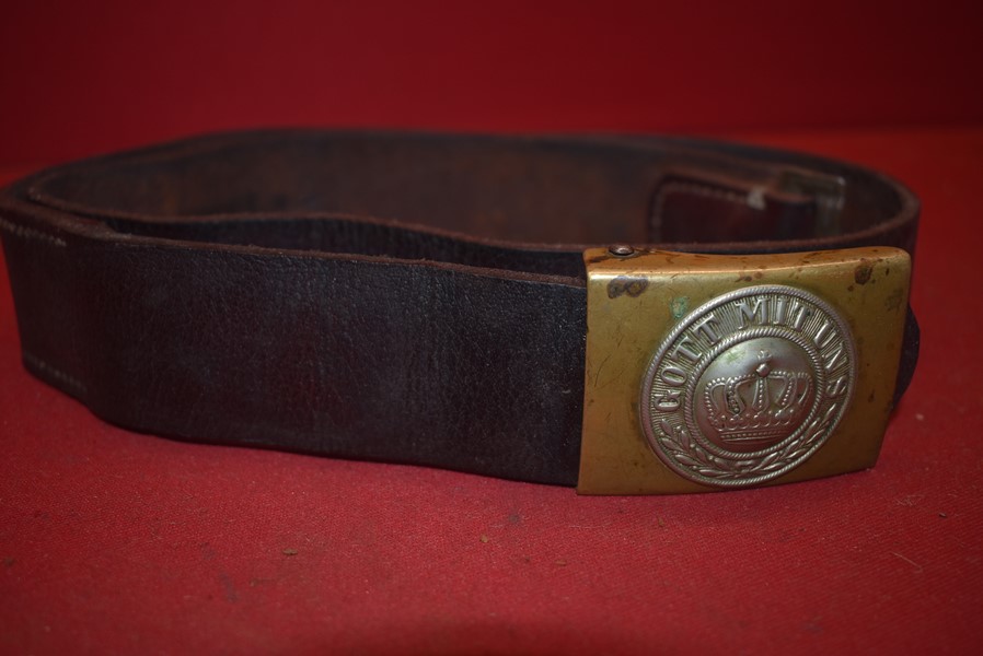 WW1 GERMAN ARMY BELT AND BUCKLE-SOLD