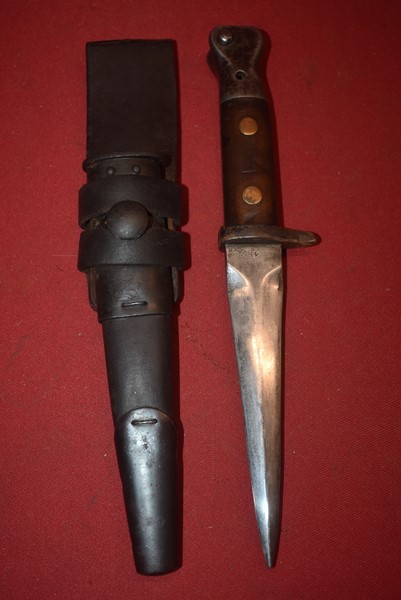 PATTERN 1888 BAYONET CONVERTED TO A FIGHTING KNIFE.-SOLD