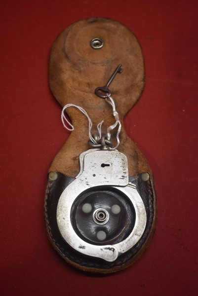AUSTRALIAN VINTAGE HANDCUFFS MADE BY LITHGOW SMALL ARMS FACTORY-SOLD