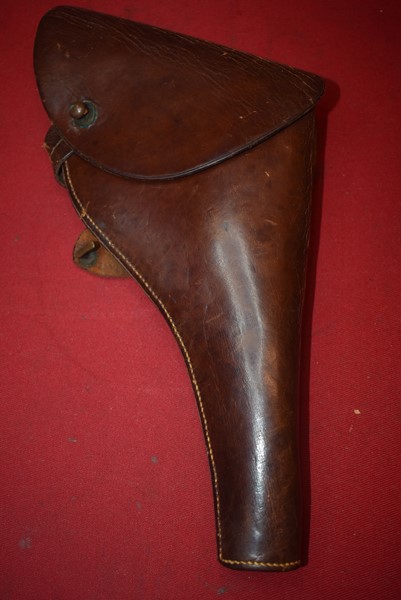 WW1 LEATHER HOLSTER FOR THE .38 WEBLEY PISTOL-SOLD