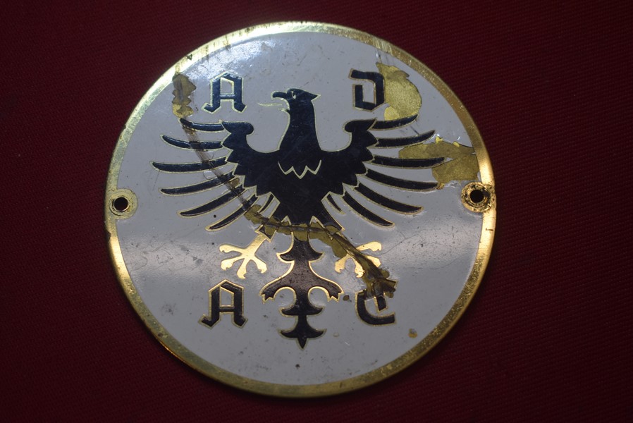 PRE WW2 GERMAN AUTOMOBILE CLUB (ADAC) GRILLE BADGE-SOLD