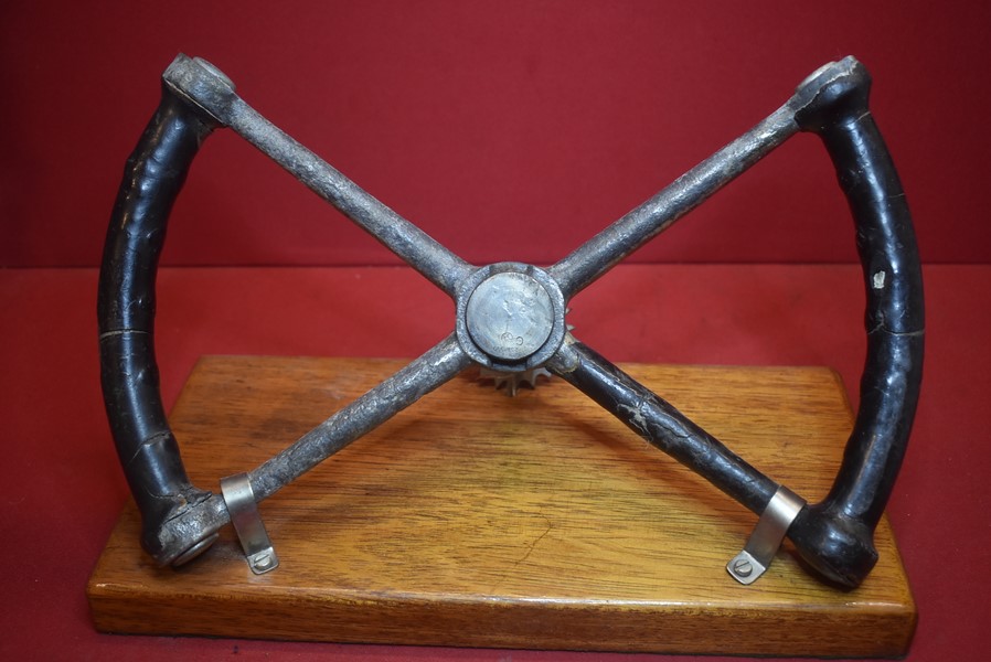 WW2 PERIOD AIRCRAFT STEERING WHEEL-SOLD