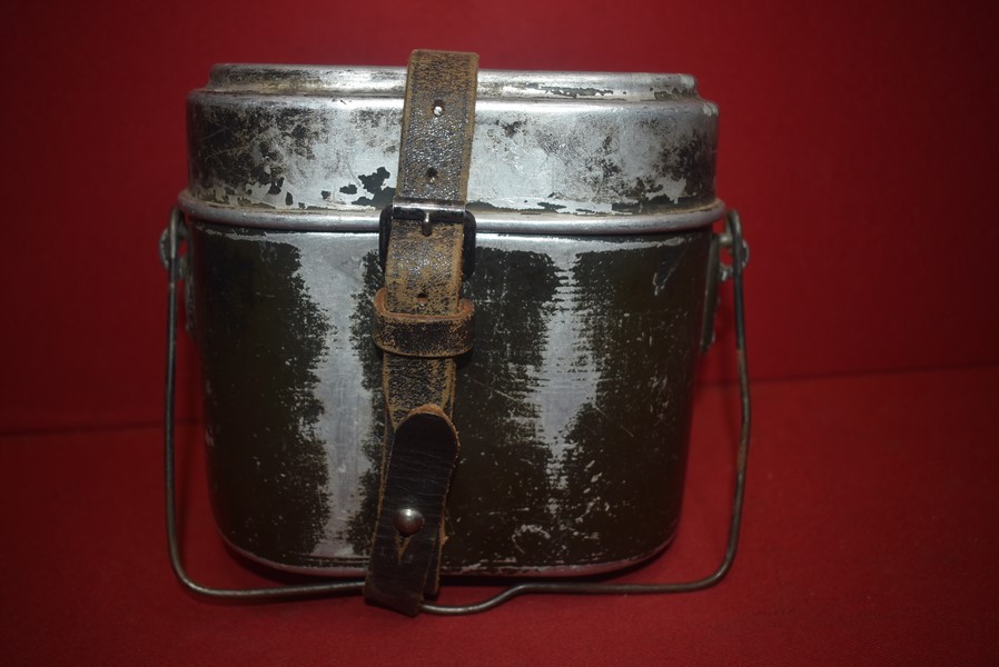WW2 GERMAN SOLDIERS MESS KIT AND STRAP-SOLD