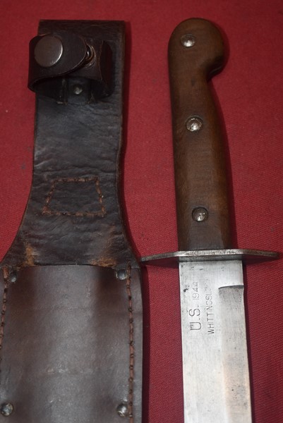 WW2 US ISSUED AUSTRALIAN MADE WHITTINGSLOWE FIGHTING KNIFE-SOLD