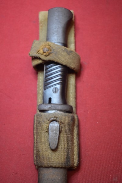 WW2 GERMAN AFRIKA KORPS K98 BAYONET WITH MATCHING NUMBERS AND FROG-SOLD