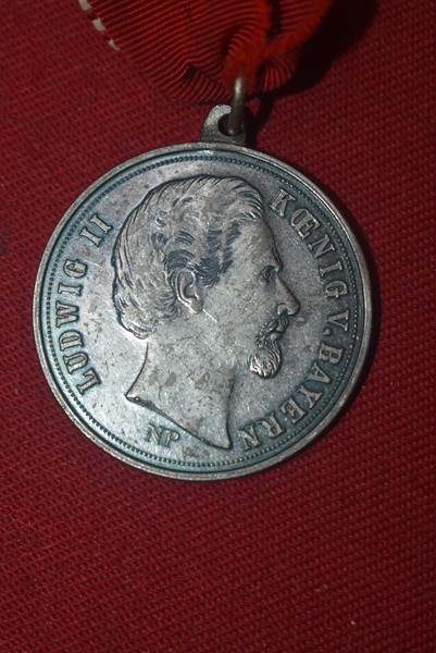 KING LUDWIG 11 OF BAYERN COMMEMORATIVE MEDAL 1845-1886
