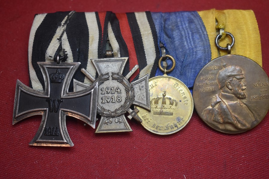WW1 IMPERIAL GERMAN IRON CROSS 4 MEDAL GROUP