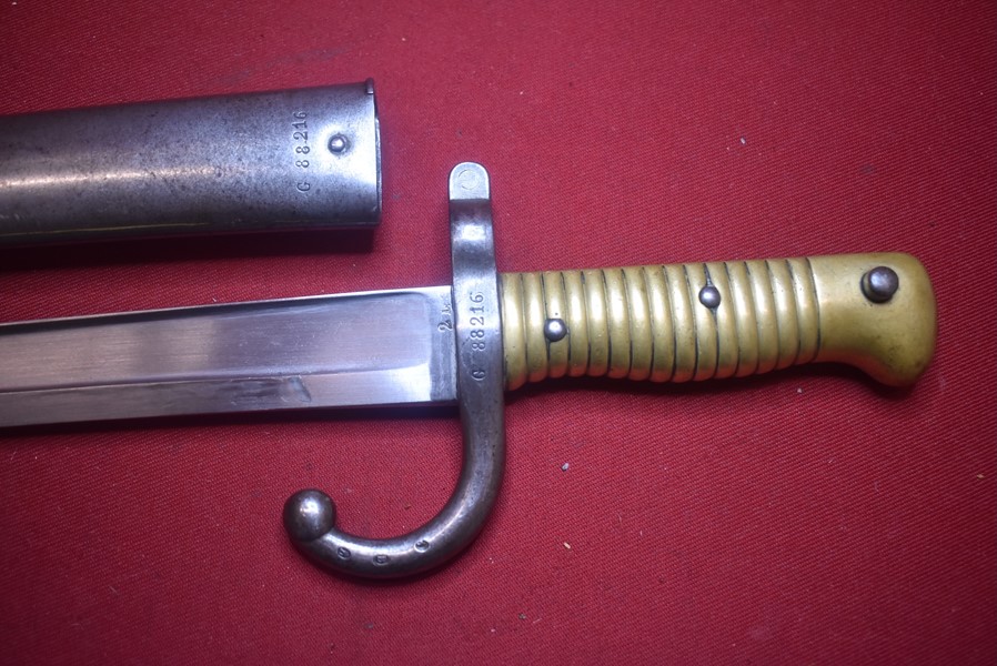 M1866 FRENCH CHASSEPOT BAYONET MATCHING NUMBERS-SOLD