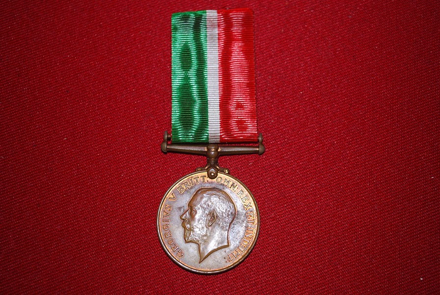 WW1 MERCHANTILE MARINE MEDAL-SOLD