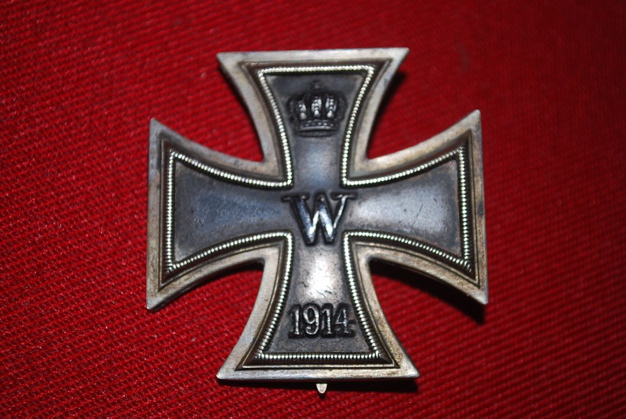 WW1 GERMAN IRON CROSS FIRST CLASS. VON HADEIN SW AFRICA-SOLD