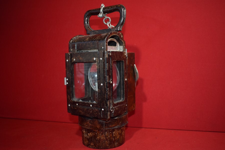 WW2 GERMAN ARMY BAKELITE CARBIDE TRENCH LANTERN-SOLD