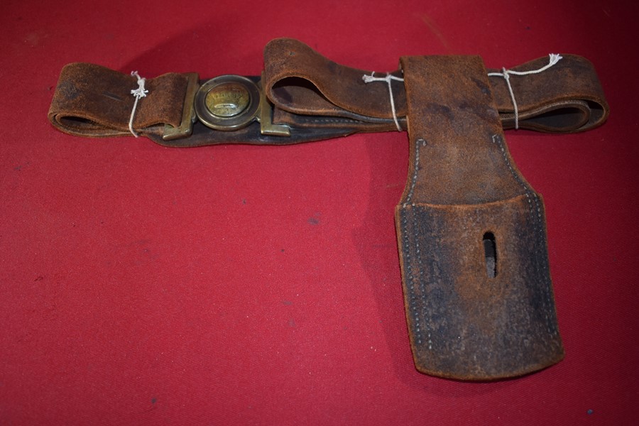 COLONIAL AUSTRALIAN BELT, BUCKLE AND BAYONET FROG- SOUTH AUSTRALIA.-SOLD