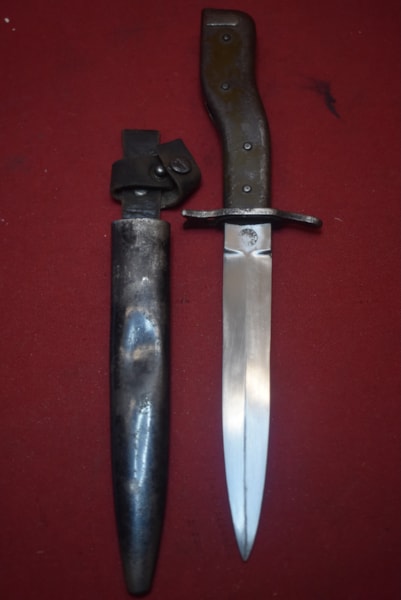 WW1 GERMAN DEMAG CRANK HANDLE BAYONET/TRENCH KNIFE-SOLD