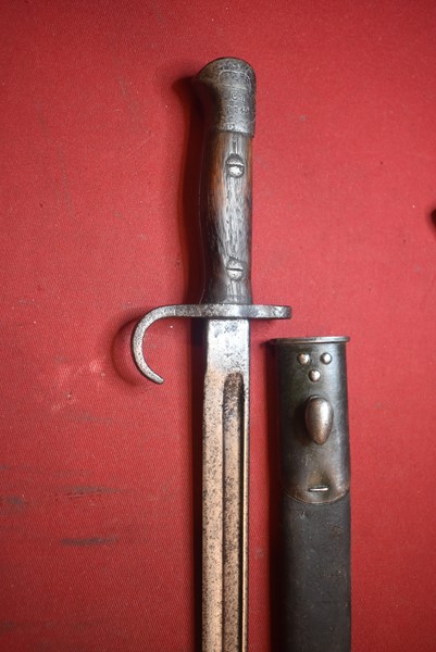 WW1 BRITISH ISSUED HOOKED QUILLON BAYONET FOR THE 303 RIFLE BY JAC-SOLD