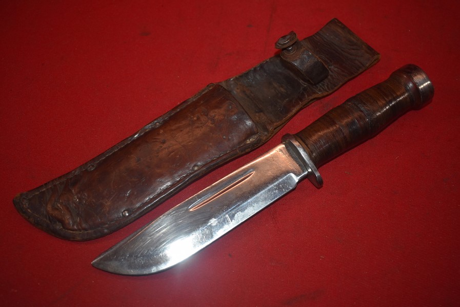 WW2 US CATTARAUGUS 225Q COMMANDO FIGHTING KNIFE-SOLD