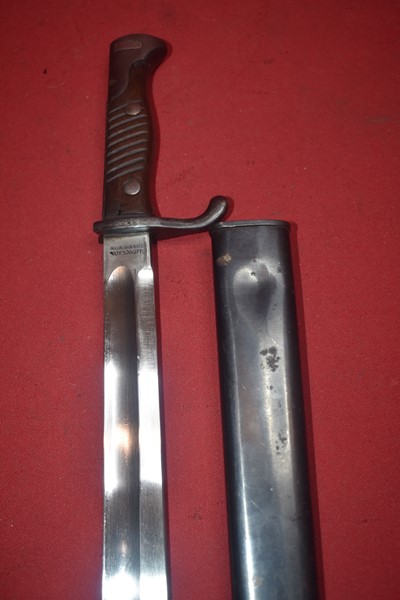 WW1 GERMAN PATT 98/05 BUTCHER BAYONET, RARE MAKER-SOLD