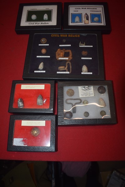 COLLECTION OF CIVIL WAR RELICS-SOLD