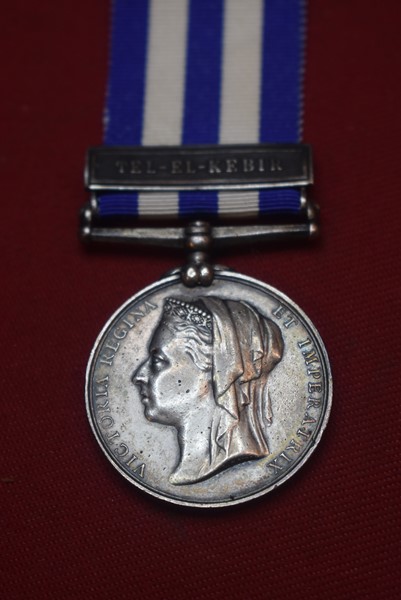 BRITISH VICTORIAN EGYPT MEDAL WITH TEL-EL KEBIR BAR-SOLD