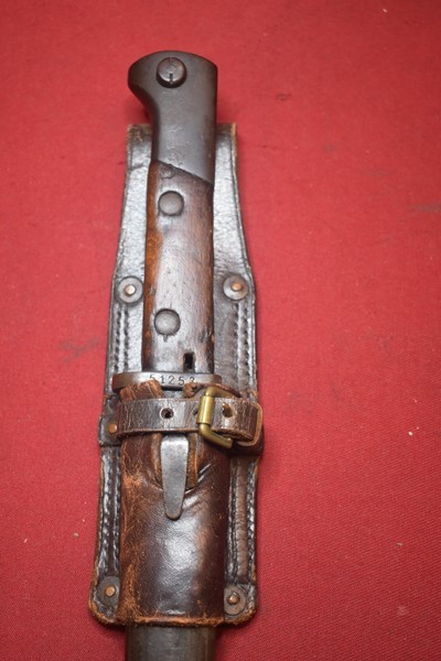 SCARCE POLISH BAYONET MADE BY PERKUN WARSAW FOR THE K98 MAUSER RIFLE.-SOLD