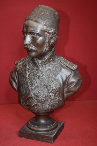 VICTORIAN ERA BUST OF GENERAL GORDON OF KHARTOUM-SOLD