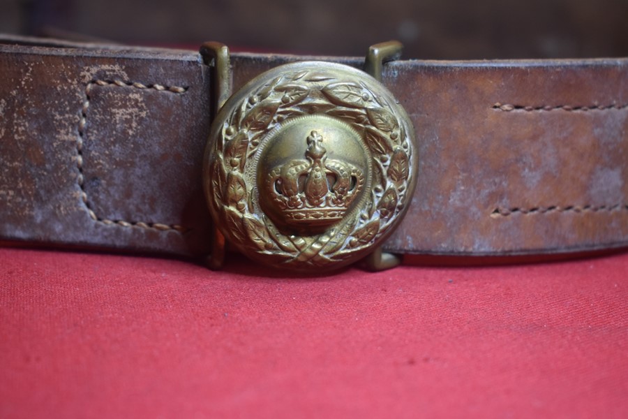 WW1 GERMAN BAVARIAN OFFICERS BELT AND BUCKLE.-SOLD