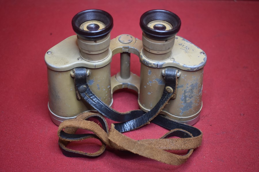 WW2 GERMAN ARMY AFRIKA KORPS BINOCULARS-SOLD