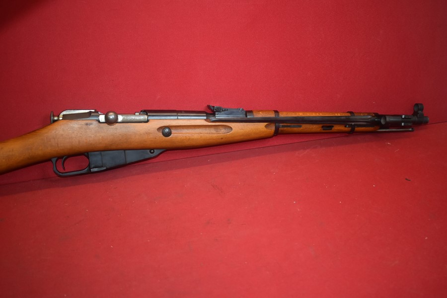 DE-ACTIVATED POLISH MOSIN NAGANT M44 RIFLE 1953 DATED WITH FOLDING BAYONET-SOLD