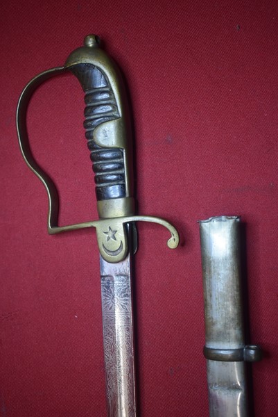WW1 OTTOMAN TURKISH OFFICERS SWORD-SOLD MG