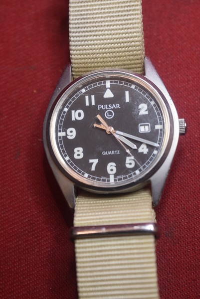 BRITISH ISSUED SEIKO PULSAR MILITARY WATCH-SOLD