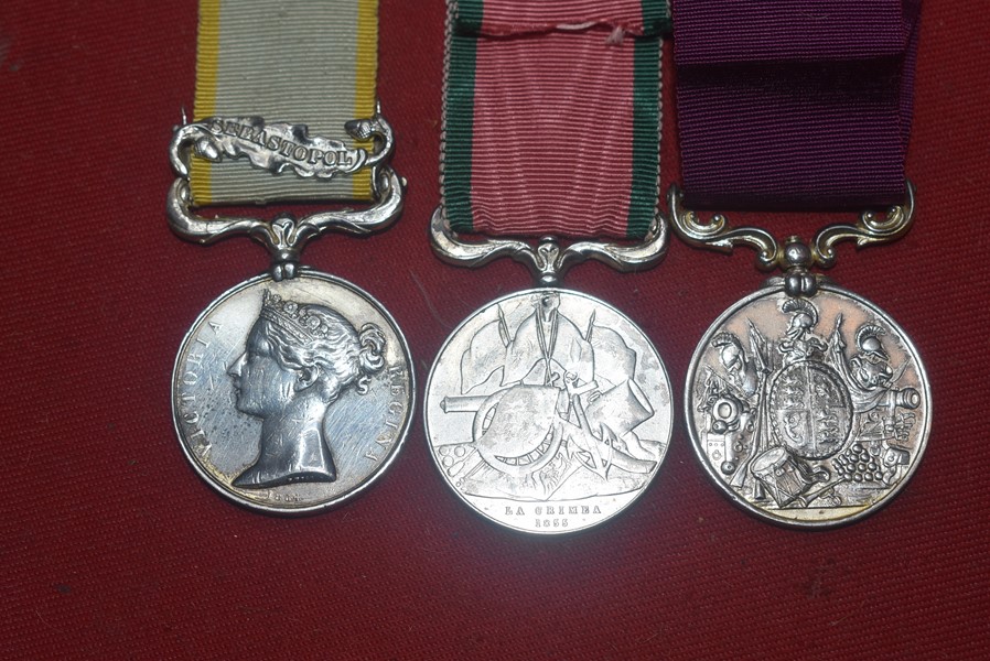 CRIMEAN WAR BROKEN GROUP TO A SERGEANT IN THE 12 LANCERS