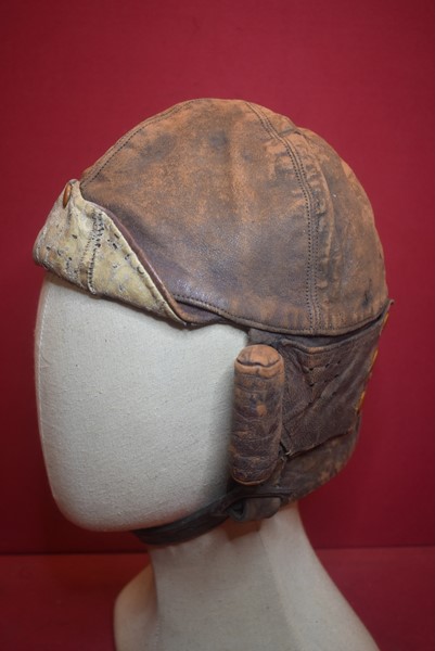 WW1 RFC/RAF 1ST PATTERN LEATHER FLYING HELMET