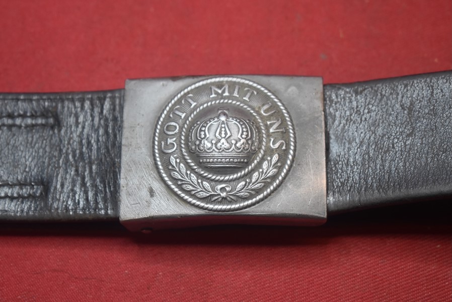 WW1 IMPERIAL GERMAN SOLDIERS BELT AND BUCKLE