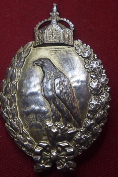 RARE IMPERIAL GERMAN NAVY AIRCREW OBSERVERS BADGE 900 SILVER