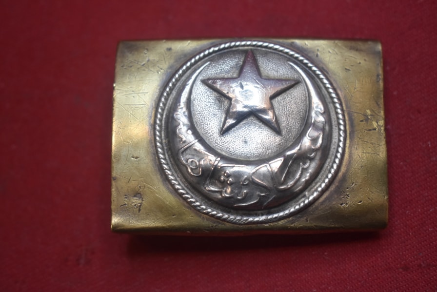WW1 TURKISH SOLDIERS BELT BUCKLE-SOLD