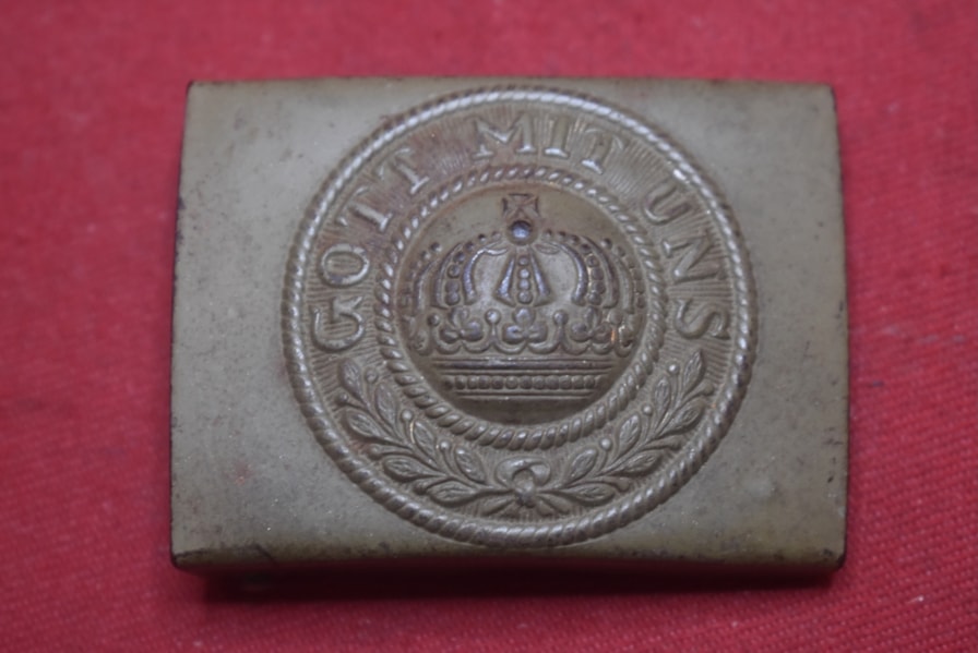 WW1 GERMAN ARMY STEEL BELT BUCKLE
