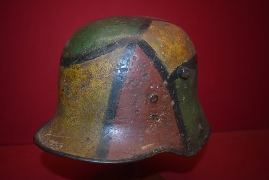 WW1 GERMAN M17 CAMO HELMET
