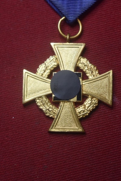 WW2 GERMAN CIVIL LONG SERVICE CROSS GOLD